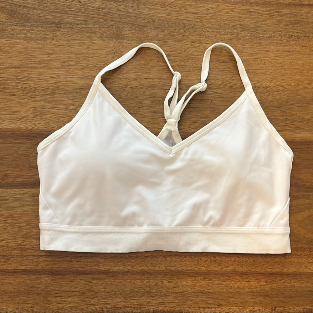 Athletic Works White Sports Bra